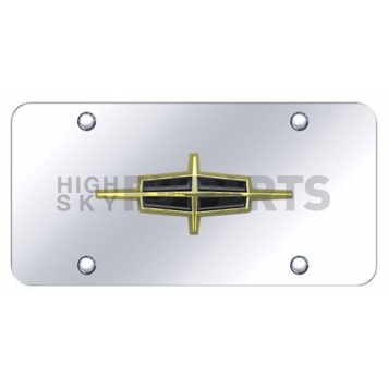Automotive Gold License Plate - Lincoln Logo Stainless Steel - LINHGC