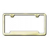 Automotive Gold License Plate Frame - Gold Stainless Steel - GF462G