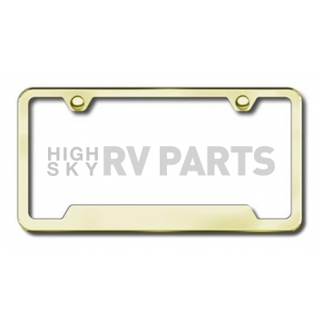 Automotive Gold License Plate Frame - Gold Stainless Steel - GF462G