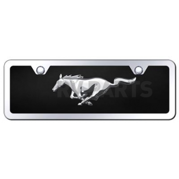 Automotive Gold License Plate - Mustang Logo Acrylic - PMUSCBMK