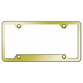 Automotive Gold License Plate Frame - Gold Stainless Steel - GF464G