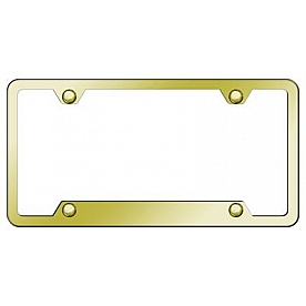 Automotive Gold License Plate Frame - Gold Stainless Steel - GF464G