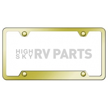 Automotive Gold License Plate Frame - Gold Stainless Steel - GF464G