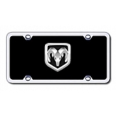 Automotive Gold License Plate - Ram Acrylic - PRAMOEMCBK
