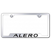 Automotive Gold License Plate Frame - Silver Stainless Steel - GFALEEC