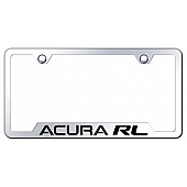 Automotive Gold License Plate Frame - Silver Stainless Steel - GFARLEC