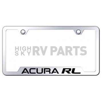 Automotive Gold License Plate Frame - Silver Stainless Steel - GFARLEC