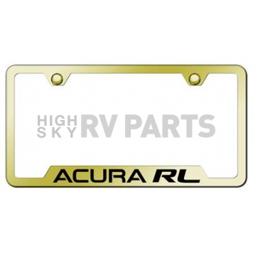 Automotive Gold License Plate Frame - Gold Stainless Steel - GFARLEG