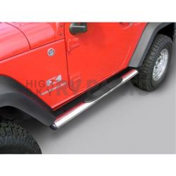Rugged Ridge Nerf Bar 4-1/4 Inch Polished Stainless Steel - 1159307
