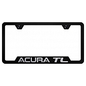 Automotive Gold License Plate Frame - Black Stainless Steel - GFATLEB
