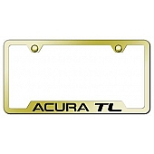 Automotive Gold License Plate Frame - Gold Stainless Steel - GFATLEG