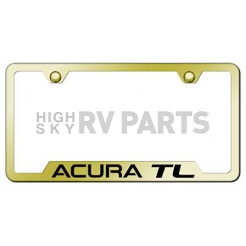 Automotive Gold License Plate Frame - Gold Stainless Steel - GFATLEG