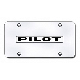Automotive Gold License Plate - Pilot Stainless Steel - PILNCC