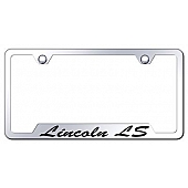 Automotive Gold License Plate Frame - Silver Stainless Steel - GFSLLSEC