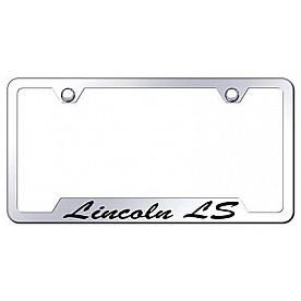 Automotive Gold License Plate Frame - Silver Stainless Steel - GFSLLSEC