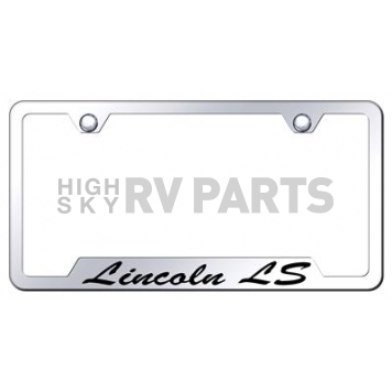 Automotive Gold License Plate Frame - Silver Stainless Steel - GFSLLSEC