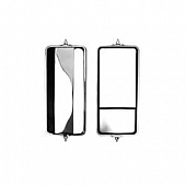 Velvac Exterior Mirror Manual Rectangular Silver - 705334