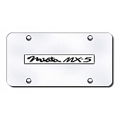 Automotive Gold License Plate - Miata MX5 Stainless Steel - MIANCC