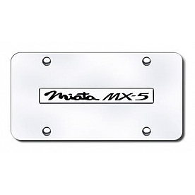 Automotive Gold License Plate - Miata MX5 Stainless Steel - MIANCC
