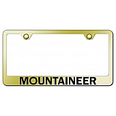 Automotive Gold License Plate Frame - Gold Stainless Steel - LFMOUEG