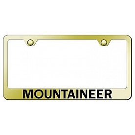 Automotive Gold License Plate Frame - Gold Stainless Steel - LFMOUEG