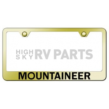 Automotive Gold License Plate Frame - Gold Stainless Steel - LFMOUEG