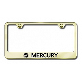 Automotive Gold License Plate Frame - Gold Stainless Steel - LFMRYEG