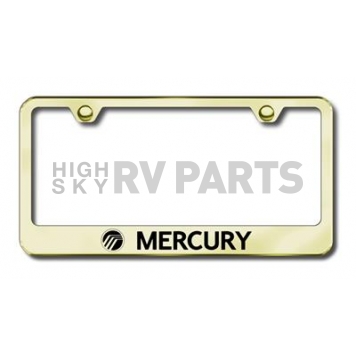 Automotive Gold License Plate Frame - Gold Stainless Steel - LFMRYEG