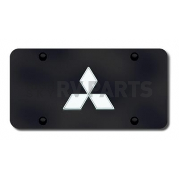 Automotive Gold License Plate - Mitsubishi Logo Stainless Steel - MITCB