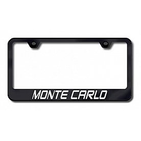 Automotive Gold License Plate Frame - Black Stainless Steel - LFMTCEB