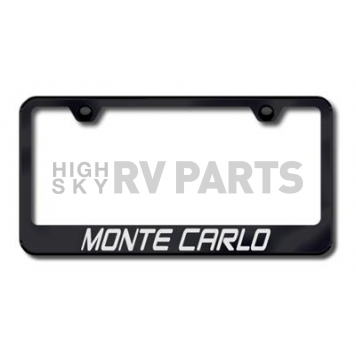 Automotive Gold License Plate Frame - Black Stainless Steel - LFMTCEB