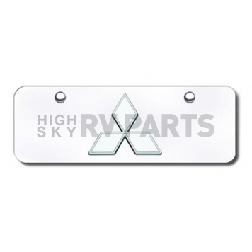 Automotive Gold License Plate - Mitsubishi Logo Stainless Steel - MITCCM