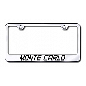 Automotive Gold License Plate Frame - Silver Stainless Steel - LFMTCEC