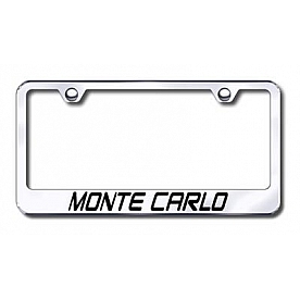Automotive Gold License Plate Frame - Silver Stainless Steel - LFMTCEC