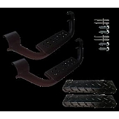 Warrior Products Nerf Bar Step Plate Black Aluminum Set Of 2 - 55005BK