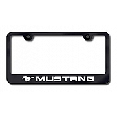 Automotive Gold License Plate Frame - Black Stainless Steel - LFMUSEB