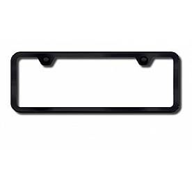 Automotive Gold License Plate Frame - Black Stainless Steel - LF451BM