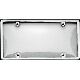 Cruiser License Plate Cover - Plastic Silver/ Clear - 60310