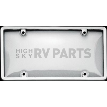 Cruiser License Plate Cover - Plastic Silver/ Clear - 60310