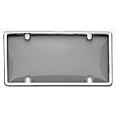 Cruiser License Plate Cover - Acrylic Silver/ Smoke - 60320
