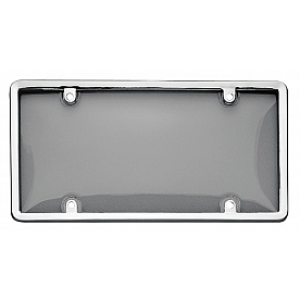 Cruiser License Plate Cover - Acrylic Silver/ Smoke - 60320