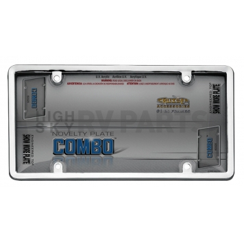 Cruiser License Plate Cover - Acrylic Silver/ Smoke - 60320-1