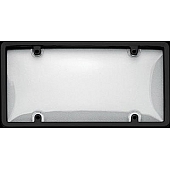 Cruiser License Plate Cover - Plastic Black/ Clear - 60510