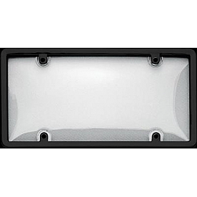 Cruiser License Plate Cover - Plastic Black/ Clear - 60510