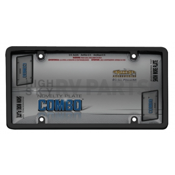 Cruiser License Plate Cover - Acrylic Black/ Smoke - 60520