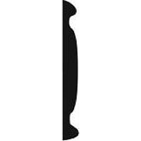 Cowles Products Side Molding - Black And Silver PVC Plastic Chrome Plated - 33162