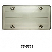 Superior Automotive License Plate Cover - Acrylic Smoke - 255311