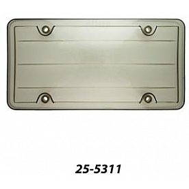 Superior Automotive License Plate Cover - Acrylic Smoke - 255311