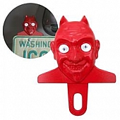 AutoLoc License Plate Topper - El Diablo Devil Cast Alloy Metal Red - VPALPT001