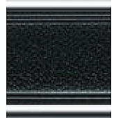 Cowles Products Side Molding - Black With Silver Trim PVC Plastic Matte With Chrome Plated Trim - 2513501